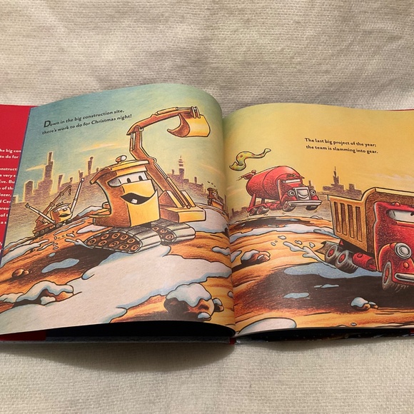 Construction Site On Christmas Night Hardcover Children’s Book - Picture 5 of 9